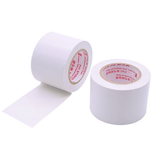 Maveek 2 Rolls Electrical Tape 50mm15m White Silicone Waterproof Repair Insulation Tape
