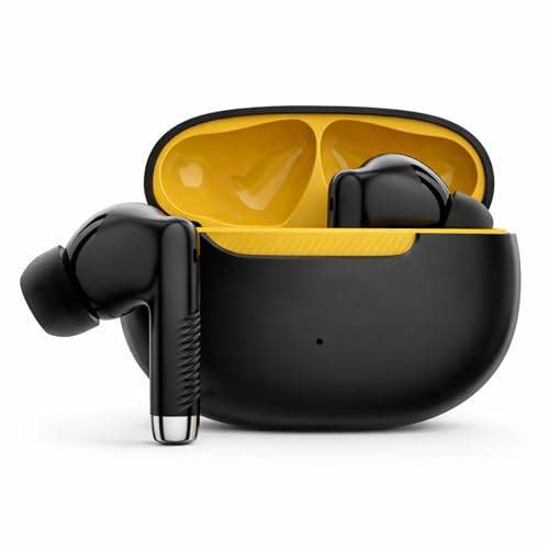 Fone de Ouvido Bluetooth 5.4 TWS Preto Sem Fio com Microfone, Controle Touch, Estojo Carregador USB-C, Até 16h com Estojo, Encaixe Intra-Auricular com Redução de Ruído, Android e iPhone