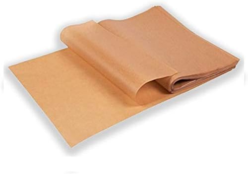 EntréeBake Unbleached 12x16 Precut Parchment Paper Baking Sheet Liners (100 pcs) - Will not Curl or Burn - Quicker than Roll - Perfect for Half Sheet Pans - Ziplock For Easy Storage