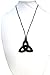 Peacemaker Jewelry Trinity Knot Silicone Teething Pendant Necklace (Black)