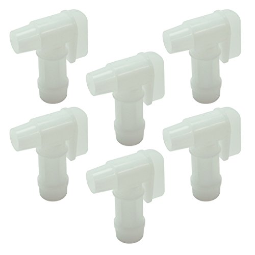 Grow Pro 6 Pack Spigots Pour Spouts Faucet Valve Tap Dispensers for 5-6 Gallon/20-23 Liter Liquid Fertilizer Jug Containers Advanced Nutrients Botanicare Fox Farm General Hydroponics Grow Pro 6 Pack Spigots Pour Spouts Faucet Valve Tap Dispensers for 5-6 Gallon/20-23 Liter Liquid Fertilizer Jug Containers Advanced Nutrients Botanicare Fox Farm General Hydroponics