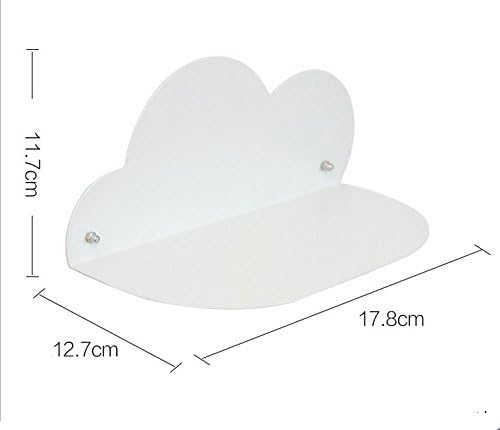 MARGUERAS 1PCS Cloud Shelf Display Storage Rack Children Living Room Wall Decor Gift (white)