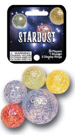Stardust Game Net Set 25 Piece Glass Mega Marbles