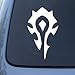 CMI346 WORLD OF WARCRAFT HORDE PVP - WOW - Vinyl Car Decal Sticker | Vinyl Color: White
