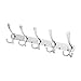 Efaithtek Wall Mount Hook Hanger Hook Rail Chrome Plated Steel Coat Robe Clothes Towel Rack (15 Hooks)