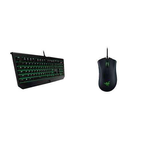 Razer Blackwidow Ultimate V2 - Backlit Mechanical Gaming Keyboard +  Deathadder Elite Gaming Mouse Combo