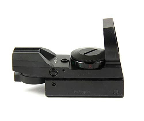 TACFUN Red and Green Reflex Sight with 4 Reticles, 3/8" Dovetail Mount for Airgun Airsoft and .22 RF