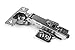 Berta Full Overlay, Clip On, Soft Close Concealed, Frameless Cabinet Hinges with Installation Screws (50 Pack)