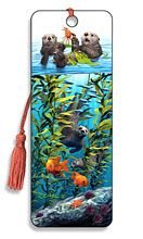 Artgame - Sea Otters - 3D Bookmark