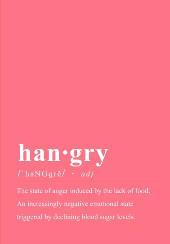 The Hangry Dictionary Definition Create Your Own Cookbook: A Blank Recipe Journal by Penelope Pewter