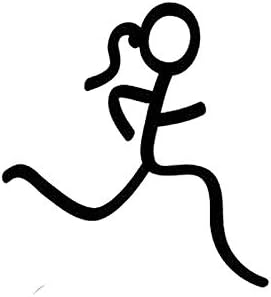 Amazon Co Jp 車のステッカーの装飾 スポーツビニール車のステッカーを実行している9 4cmx10cmの面白い女の子 Color Name Black ベビー マタニティ