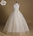 Chiffon Tulle Flower Girl Dress Junior Wedding Bridesmaid Dresses of Flower Girl A-line Ivory