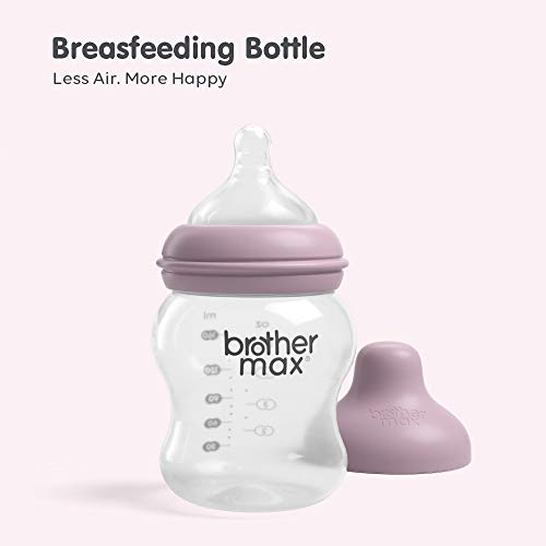 Brother Max Breastmilk Baby Bottles for Breastfed Babies, Breastfeeding