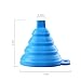 Icicle Funnel Collapsible Set of 2, Foldable Funnel for Liquid Transfer 100% Food Grade Silicone (Blue & Green)