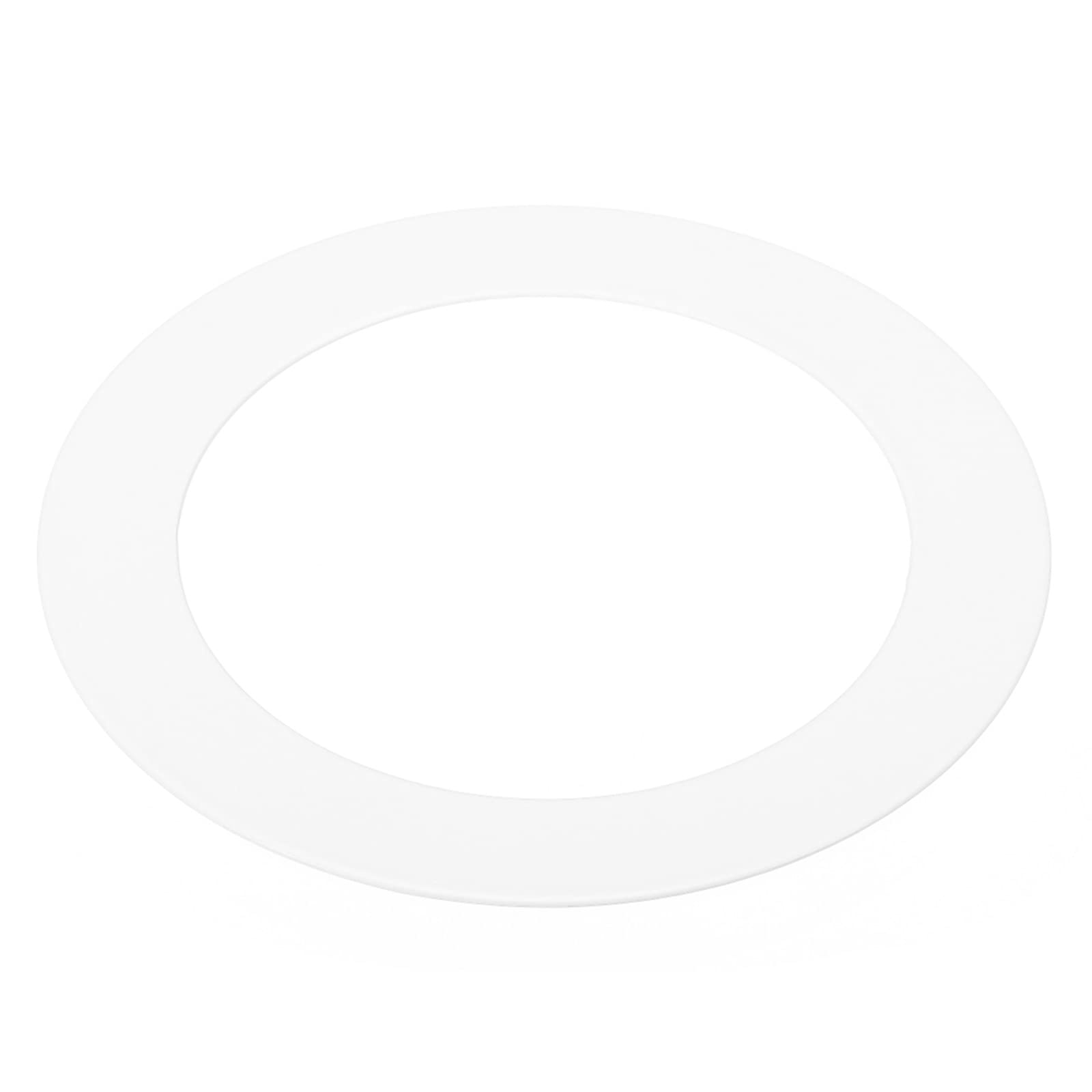 PATIKIL 2.6" ID 3.6" OD Light Trim Ring, White Goof Ring Matte Circular Light Cover Lighting Fixture for Ceiling Wall Recessed Can Downlights