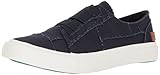 Blowfish Women's Marley Fashion Sneaker, Navy Color Washed Canvas, 8.5 M US