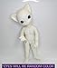 JunkySpot Hujoo Nano Freya Special Edition Glow Blank 12cm Ball Jointed Cat Anthro Doll with Random 12mm Eyes