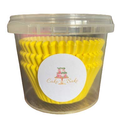 Cake N Bake Cupcake Muffin Baking Cases (Yellow, 75)