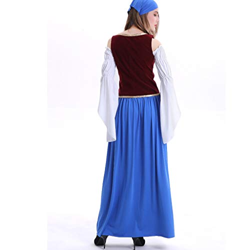 Onefa Womens Dresses Big Sale,Women's Dirndl Maxi Dress Costumes for Bavarian Oktoberfest Carnival Halloween
