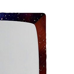 Lunarable Outer Space Fitted Sheet, Space Stars and