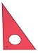 ALVIN 130F-4 Fluorescent Professional Acrylic Triangle, 30/60 Degree, Multipurpose Tool for Drafting, Design, and Architecture, Great for Machining and Woodworking - 4 Inch