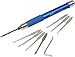 10 in 1 Stainless Steel EDC Lock Pen Aluminum lock pen set (Black)