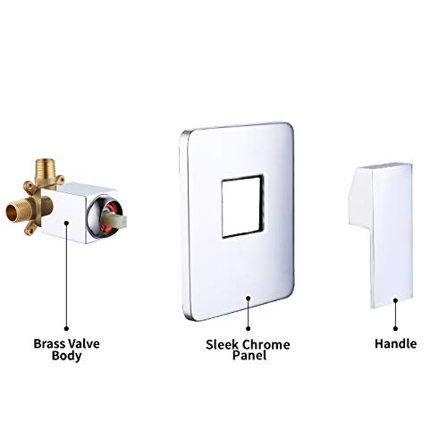 KES Shower Valve with Shower Faucet Sets Complete Rain Shower Head