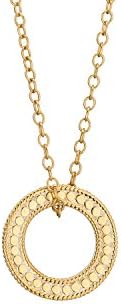 Anna Beck Gold-Plated Circle of Life Open 'O' Charity Necklace 16-18"