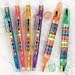 Fun Express Glitter Stacking Crayons for Kids - 12 Pack of Rainbow Crayons, Each with 20 Colors - Educational And Learning Activities For Kids