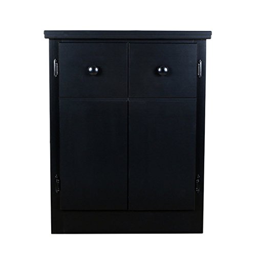 Solid Black CPAP Nightstand with Moisture Resistant Surfaces Pricepulse