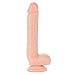 Comfywnad Realistic Penis Dildo with Balls, Flesh, 19.2 Ounce