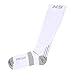 Compression Socks (1 Pair) for Men &Women, Medical Grade,Leg Support and Relief Calf Pain,Prevent Swelling, Best For Athletic Sports, Nurses ,Traffic police& Maternity Pregnancy. (L/XL, white)