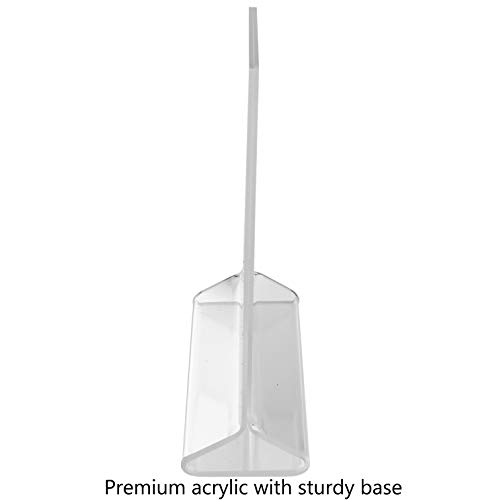 ChefLand Table Card Display/Plastic Upright Menu Ad Frame/Acrylic Sign Holder, 81/2 by 11-Inch, 6-Pack
