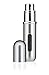 Travalo Classic HD Perfume Atomizer | Genie-S TSA Approved Travel Perfume Bottle Refillable | Reusable Airtight Easy-Fill Mini Pump Sprayer | Lightweight Elegant Design w/Volume Window Silver 0.17oz