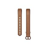 Fitbit Alta HR and Alta Leather Accessory Band, Brown, Small