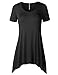 BIADANI Women Lightweight Scoop Neck Batwing Dolman Top