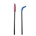 Adofect Disposable Eyelash Mascara Brushes Wands Makeup Applicator Kits, Black Handle, 6 Colors,300 Pieces, Multicolor