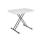 Lifetime 28241 Folding Personal Table, 30 by 20 Inch, White