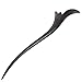 FINGER LOVE Handmade Carved Ebony Hair Stick: New Bud (Ebony Wood)