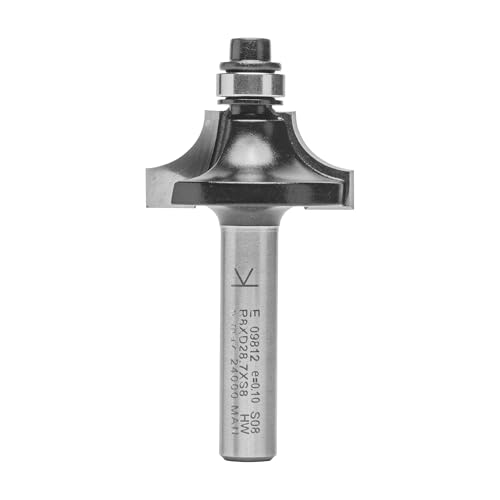 ENT 09812 Beading Cutter TC Shank (S) 8 mm, Diameter (D) 28,7 mm, NL 12,7 mm, R 8 mm, SL 32 mm, with Ball Bearing