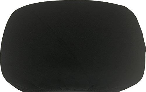 U.A.A. INC. Black Soft Polyester Universal Fit Head Rest Cover 1 Piece