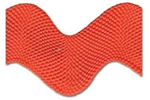 TRIMPLACE 1 1/8 inch Jumbo RIC Rac 12 Yards (Orange)