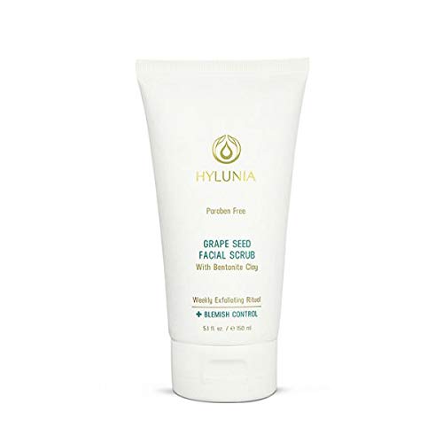 Hylunia Grape Seed Facial Scrub 5.1 fl oz AntiAging Lemon