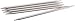 ChiaoGoo Red Double Point 6-inch (15cm) Stainless Steel Knitting Needle; Size US 0 (2mm) 6006-0