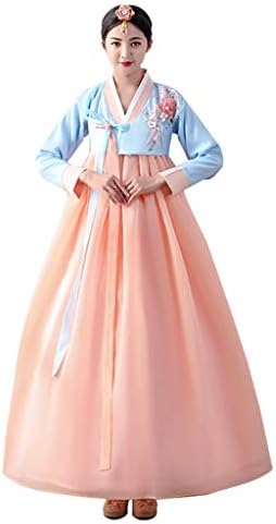 Amazon.com: Korean Hanbok Lace Dress Korean Traditional Bride Wedding  Hanbok Dress Korean National Costume White : Clothing, Shoes & Jewelry
