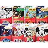 Mickey Mouse Series Hot Wheels Exclusive 8 Car Set - Steamboat Willie / Fantasia / Brave Little Tailor / Band Concert / Prince Pauper / Club