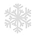 White 63 inch Long Sheer Curtains with Snowflake Design Drapes Christmas Winter Rod Pocket Snow Window Curtains 2 Panels