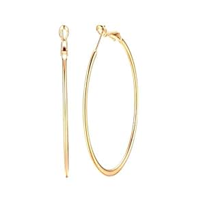 earrings yellow hoop