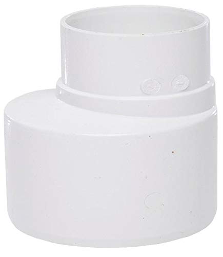 Polypipe Ring Seal Soil 110mm to Rainwater 68mm Reducer Adaptor Converter SD46w White