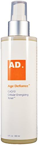 Age Defiance CoQ10 Cellular Energizing Facial Toner - Essential super-hydrating, natural plant extract formula, non-alcohol, daily face and skin toner.